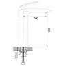 Смеситель для раковины Rose R11 R1111 Хром латунь