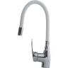 Смеситель для кухни Melodia della vita Ostessa MDV40615White Хром Белый латунь