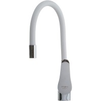Смеситель для кухни Melodia della vita Ostessa MDV40615White Хром Белый латунь