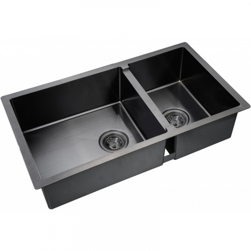 Кухонная мойка ZorG PVD Grafit PVD 78-2-44 GRAFIT Графит нержавеющая сталь встраиваемый