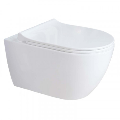 Унитаз Aquatek Поларис AQ0700-01 подвесной цвет Белый с сиденьем Микролифт