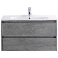 Тумба под раковину BelBagno Kraft 100 KRAFT-1000-2C-SO-CG подвесная Cemento Grigio МДФ / ЛДСП