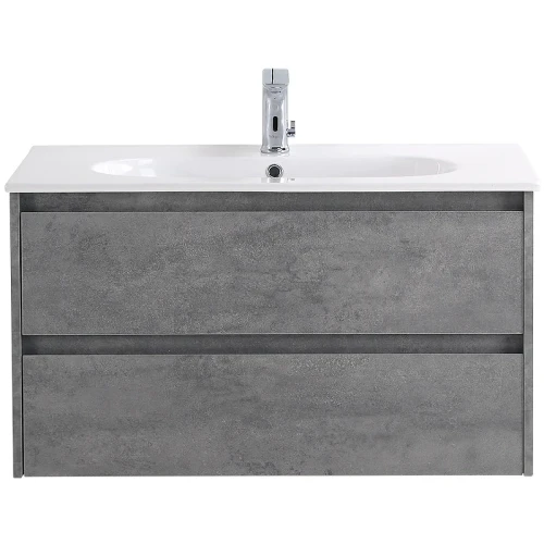 Тумба под раковину BelBagno Kraft 100 KRAFT-1000-2C-SO-CG подвесная Cemento Grigio МДФ / ЛДСП