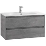 Тумба под раковину BelBagno Kraft 100 KRAFT-1000-2C-SO-CG подвесная Cemento Grigio МДФ / ЛДСП