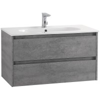 Тумба под раковину BelBagno Kraft 100 KRAFT-1000-2C-SO-CG подвесная Cemento Grigio МДФ / ЛДСП