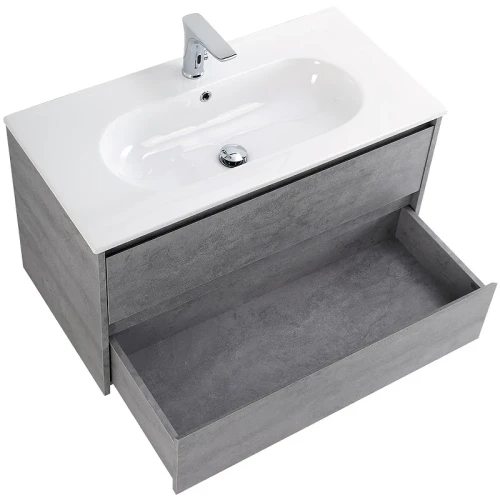 Тумба под раковину BelBagno Kraft 100 KRAFT-1000-2C-SO-CG подвесная Cemento Grigio МДФ / ЛДСП