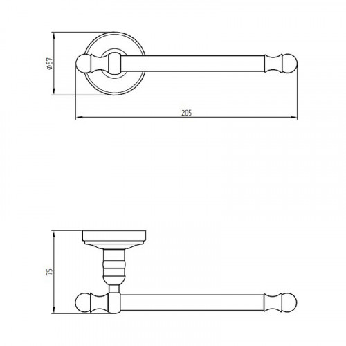 Держатель туалетной бумаги Migliore Mirella 17162 Бронза