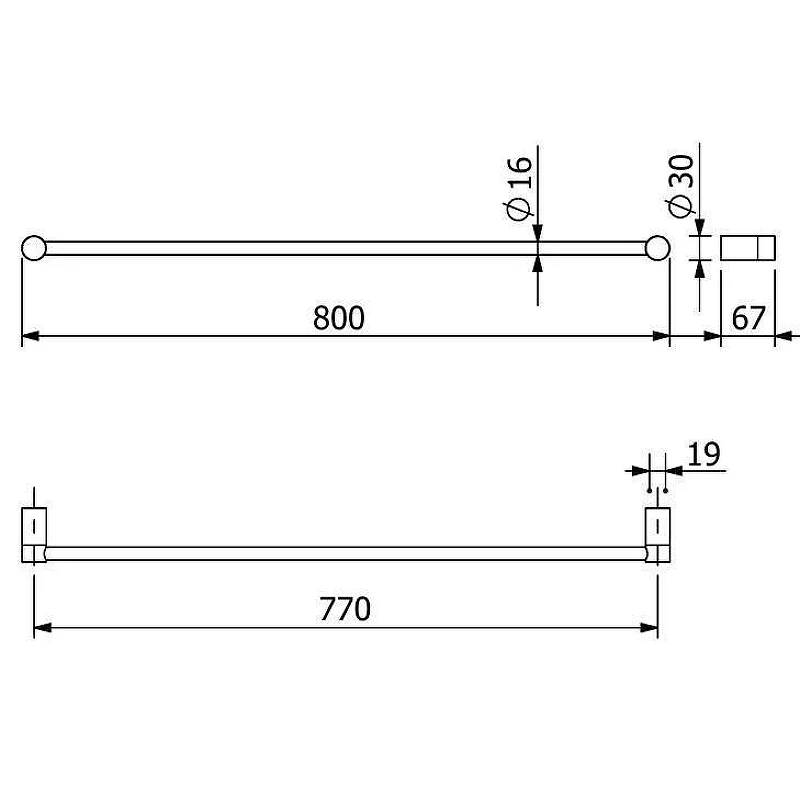 Полотенцедержатель Kludi Vela R 58961N5 цвет Никель брашированный
