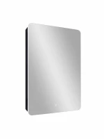 Зеркальный шкаф Art&Max Lecce 56 R AM-Lec-560-850-1D-R-DS-F-Nero с подсветкой цвет Черный