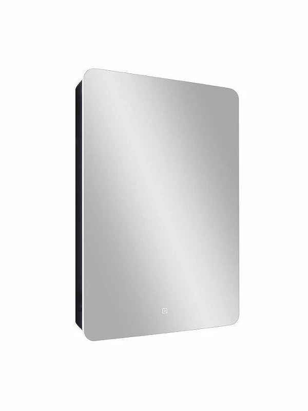 Зеркальный шкаф Art&Max Lecce 56 R AM-Lec-560-850-1D-R-DS-F-Nero с подсветкой цвет Черный