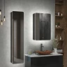 Зеркальный шкаф Art&Max Lecce 56 R AM-Lec-560-850-1D-R-DS-F-Nero с подсветкой цвет Черный