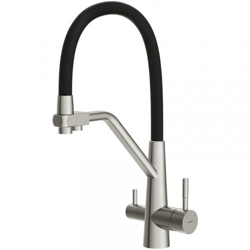 Смеситель для кухни Cersanit Vivo 64837 Сатин Черный