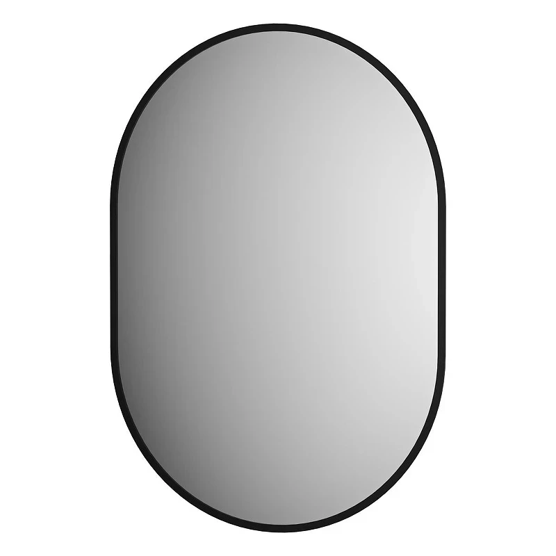 Зеркало Defesto Aura 50х70 DF 2923 с подсветкой 19W-4500K/Без выключателя/Нейтральный белый свет/Черная рама