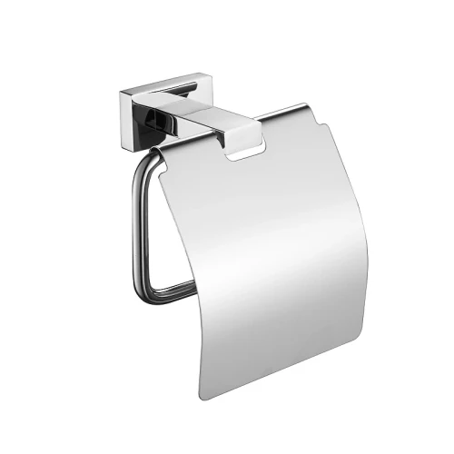 Держатель туалетной бумаги Shevanik SG56 SG5605 с крышкой цвет Хром