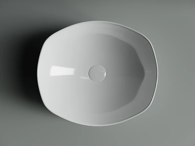Раковина-чаша Ceramicanova Element 42 CN5017 Белая фарфор накладная