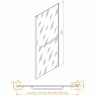 Душевая стенка RGW Z-060-1 100 352206100-11 профиль Хром стекло прозрачное