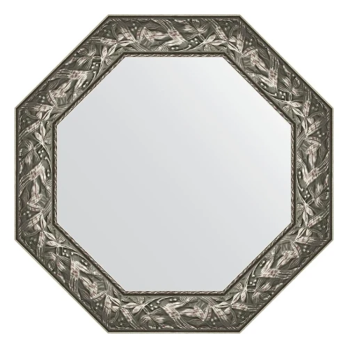 Зеркало Evoform Octagon 73х73 BY 7375 в багетной раме - Византия серебро 99