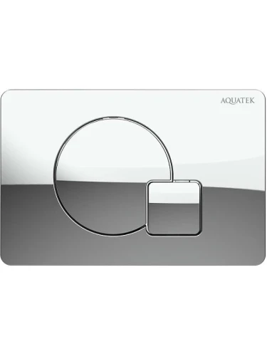 Комплект унитаза с инсталляцией Aquatek Set Aquatek Классик cm-067 4в1 цвет Белый с сиденьем Микролифт и клавишей смыва цвет Хром глянцевый