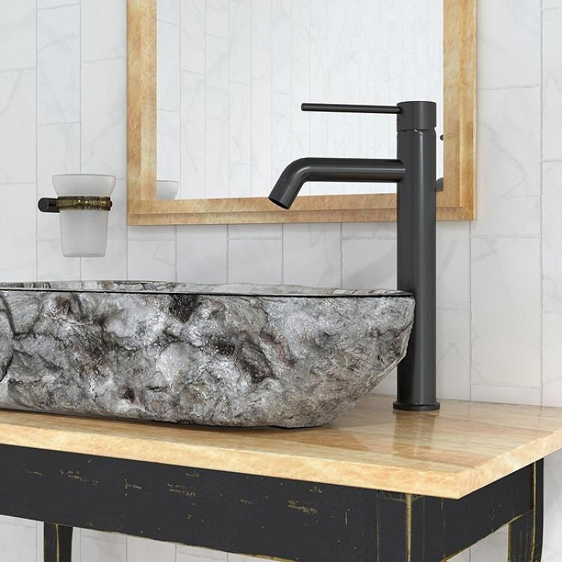 Смеситель для раковины Paini Cox 78PZ205OLL цвет Черный брашированный