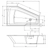 Акриловая ванна Riho Rething Space Fall 180х110 L B116006005 без гидромассажа
