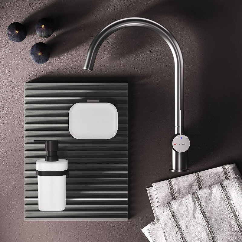 Смеситель для кухни AM.PM Func F8F07011 цвет Сатин