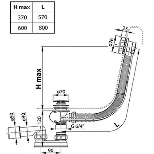 Слив-перелив Ravak X01843 полуавтомат Белый вельвет