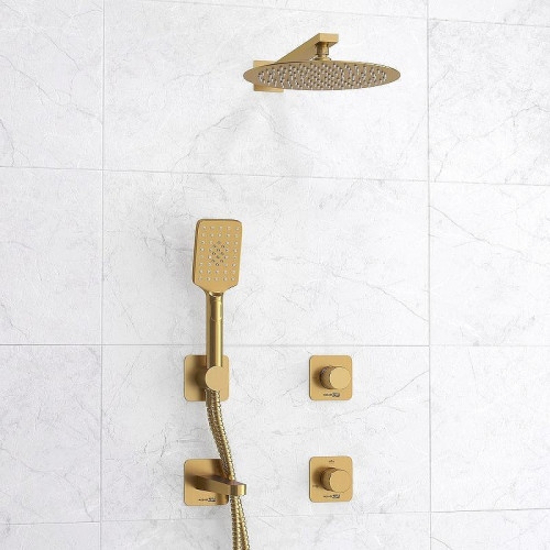 Душевая система WasserKRAFT Schunter A8251.307.308.180.259.285.194.201 Золото матовое