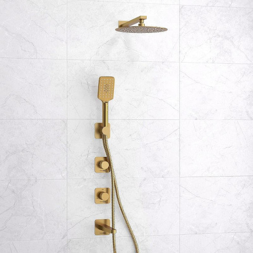 Душевая система WasserKRAFT Schunter A8251.307.308.180.259.285.194.201 Золото матовое