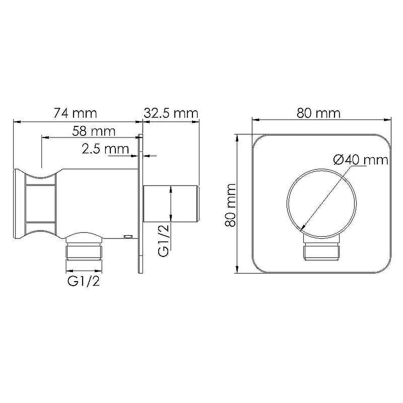 Душевая система WasserKRAFT Schunter A8251.307.308.180.259.285.194.201 Золото матовое