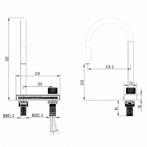 Смеситель для кухни Abber Wasser Kreis AF8114SP цвет Сатин