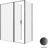 Душевой уголок Allen Brau Priority 160x80 3.31039.BBA+3.31042.BBA цвет профиля Черный браш стекло прозрачное