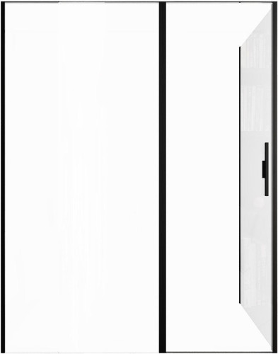 Душевой уголок Allen Brau Priority 160x80 3.31039.BBA+3.31042.BBA цвет профиля Черный браш стекло прозрачное