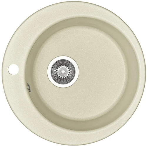 Кухонная мойка Aquaton Иверия 48 1A711032IV240 Жемчуг искусственный камень (литьевой мрамор) встраиваемый