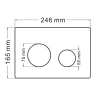 Комплект унитаза Abber Rechteck AC1201MB-AC0105-AC0121RG с сиденьем Микролифт и клавишей смыва цвет Золото розовое