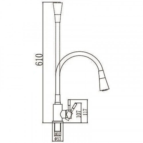 Смеситель для кухни Savol S-3002YM цвет Бежевый