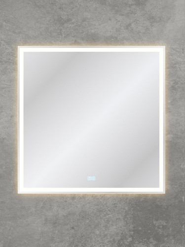 Зеркало BelBagno 80 SPC-GRT-800-800-LED-3000K-TCH-WARM с подсветкой с сенсорным выключателем и подогревом