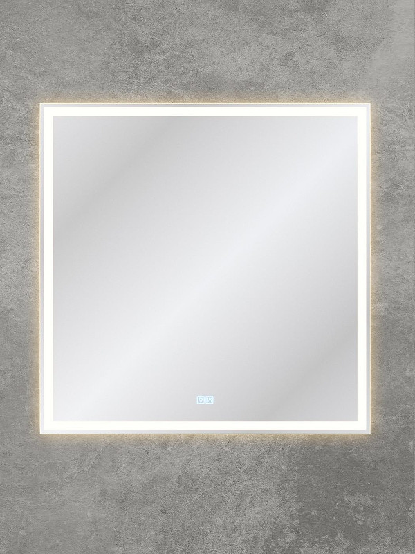 Зеркало BelBagno 80 SPC-GRT-800-800-LED-3000K-TCH-WARM с подсветкой с сенсорным выключателем и подогревом