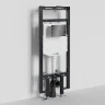 Инсталляция WasserKRAFT Dinkel 58TLT.010.ME.PB04 для унитаза с клавишей смыва Черный глянец