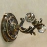 Двойной крючок Art&Max Barocco Crystal AM-1784-Br-C Бронза