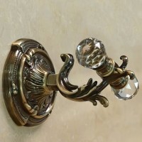 Двойной крючок Art&amp;Max Barocco Crystal AM-1784-Br-C Бронза