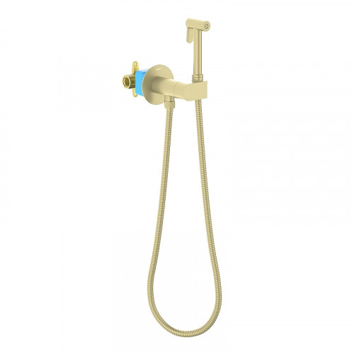 Гигиенический душ со смесителем Aquatek Оберон AQ1024BG цвет Золото шлифованное