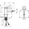 Смеситель для биде Hansgrohe Finoris 76200670 Черный матовый латунь