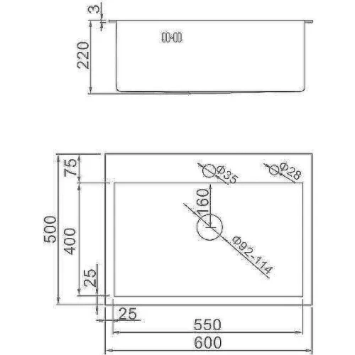 Кухонная мойка Aflorn Premium 60 AF96050W Золотой сатин