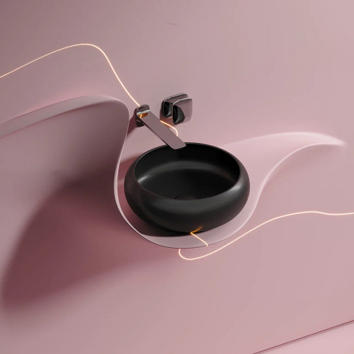 Раковина-чаша Ceramicanova Element 36 CN6050MB Черная матовая фарфор накладная