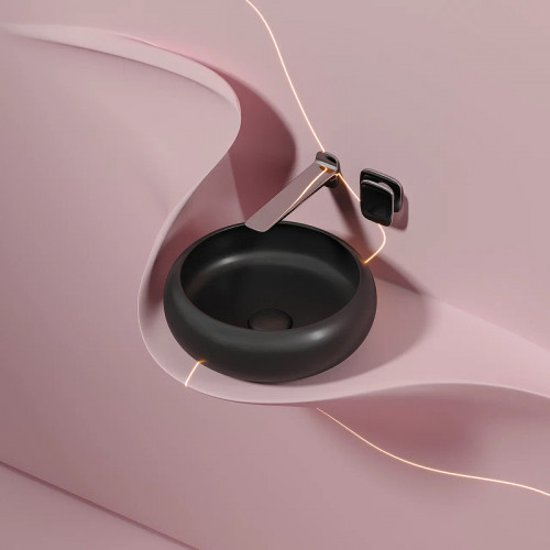 Раковина-чаша Ceramicanova Element 36 CN6050MB Черная матовая фарфор накладная