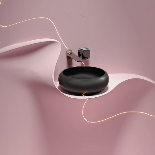 Раковина-чаша Ceramicanova Element 36 CN6050MB Черная матовая фарфор накладная