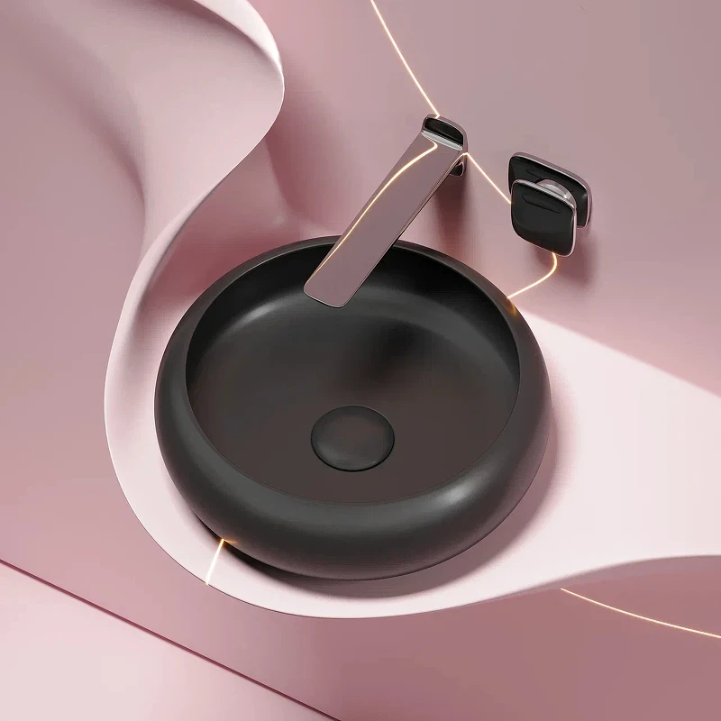 Раковина-чаша Ceramicanova Element 36 CN6050MB Черная матовая фарфор накладная