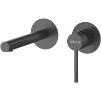 Смеситель для раковины Cezares Relax RELAX-BLI2-2-NOP-W0 Черный матовый нержавеющая сталь встраиваемый
