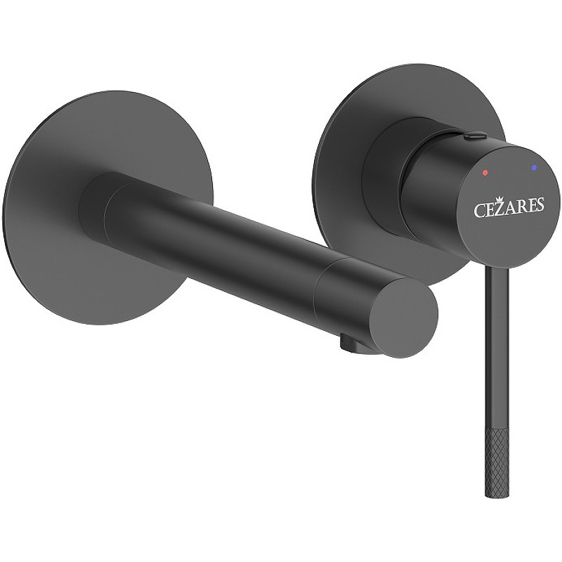 Смеситель для раковины Cezares Relax RELAX-BLI2-2-NOP-W0 Черный матовый нержавеющая сталь встраиваемый