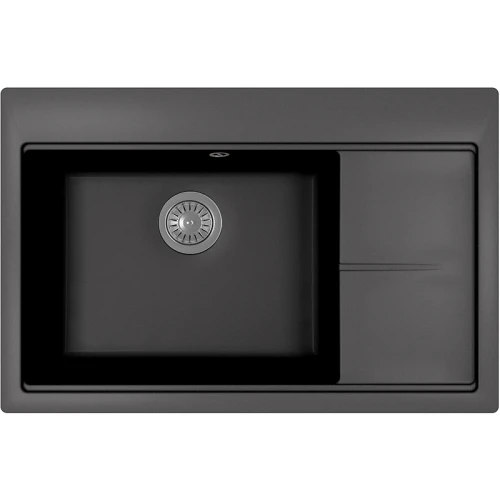 Кухонная мойка Florentina Россана-780 20.500.C0780.302 Антрацит искусственный камень (литьевой мрамор) встраиваемый